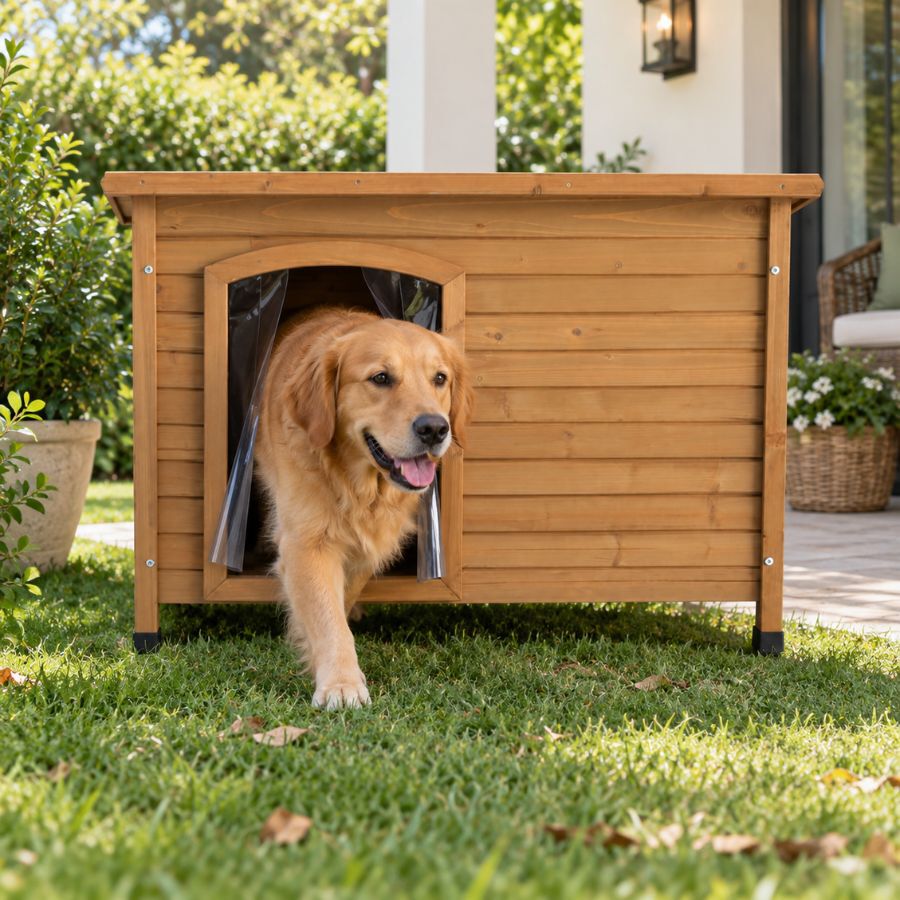 Outech Tindaya Caseta de Madera para perros