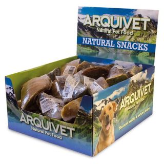 Pack de 20 pezuñas para perro rellenas de carne
