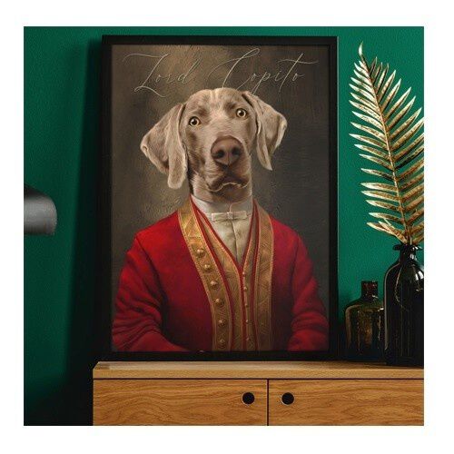 Mascochula artística lord retrato realista personalizado en digital con tu mascota thumbnail