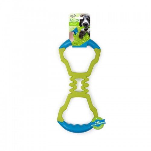 All for paws tugger remolcador el&aacute;stico de juguete azul y verde para perros, , large Imagen numero 1