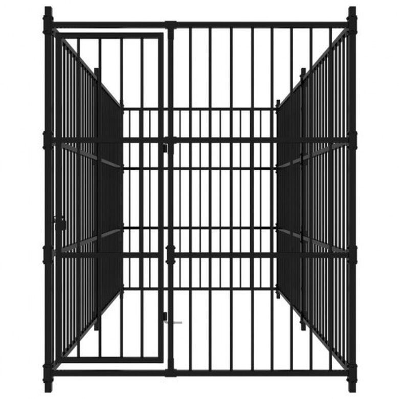 Perrera sin cubrir de acero color Negro thumbnail