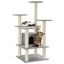 vidaXL rascador árbol 4 pisos con casa de sisal gris para gatos, , large indicador imagen numero 3