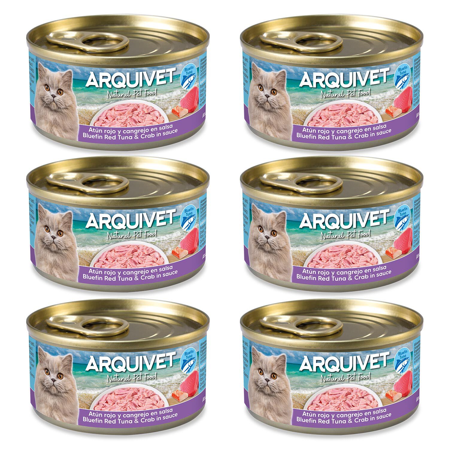 PACK 24 LATAS Red Tuna with Crab 80gr, , large Imagen numero 2