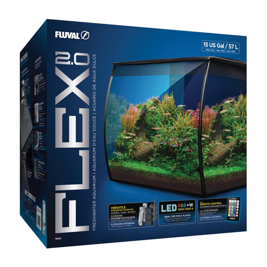 Kit Acuario de vidrio Fluval Flex 2.0, Negro, 34 L, , large Imagen numero 6