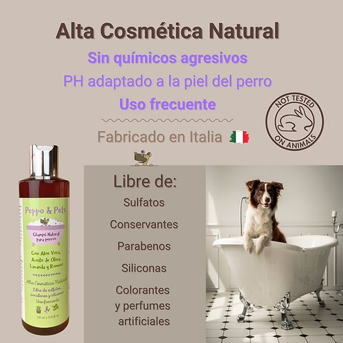Peppo and Pets- Champ&uacute; elaborado con ingredientes naturales para perros- Con Aloe Vera, , large Imagen numero 3