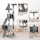 Pawhut árbol rascador con ratoncitos gris para gatos, , large image number null