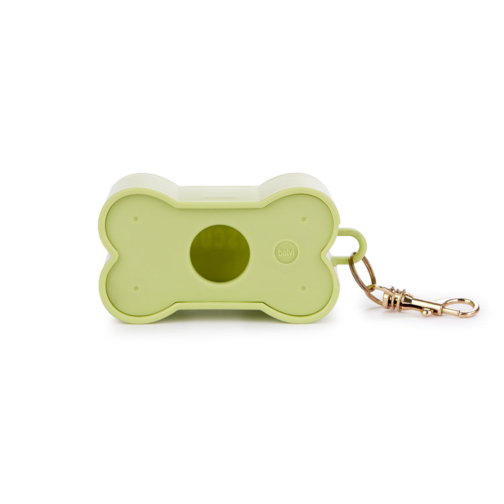 Balvi Dispensador bolsas perro Biscuit Color Verde Para los paseos con tu mascota Con forma de galleta Pl&aacute;stico, , large Imagen numero 2