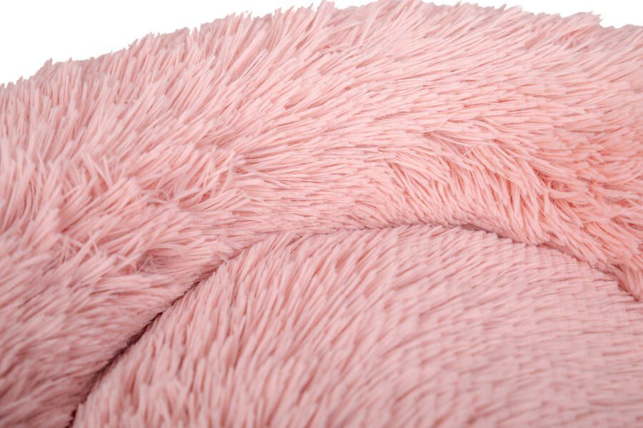 Leeby Cama Donut Antiestr&eacute;s de Pelo Rosa para gatos, , large Imagen numero 3