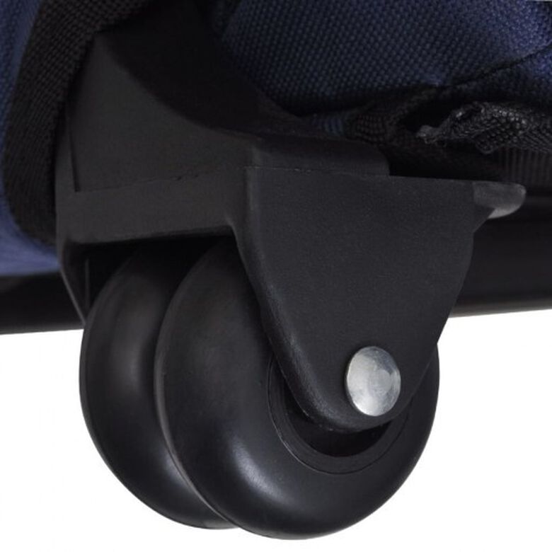 vidaXL Transportín plegable azul para mascotas thumbnail