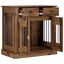vidaXL Mueble para jaula de perro con cerradura Madera de ingenier&iacute;a Perro Pen, , large indicador imagen numero 3