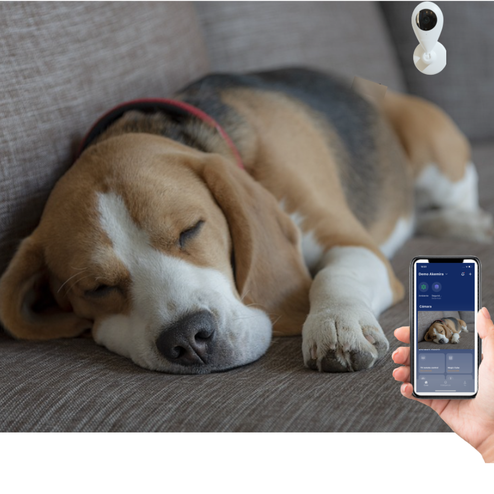 Akemira C&aacute;mara de vigilancia y cuidado para mascotas, , large Imagen numero 4