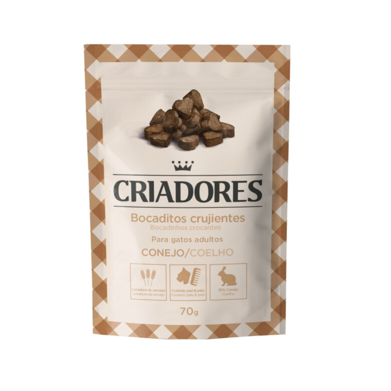 Criadores Bocaditos Crujientes de Conejo para gatos, , large image number null