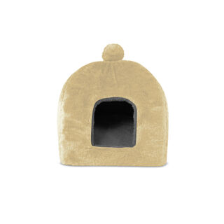 Gauty Cama Pelo  Beige y gris para Perros y Gatos
