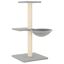 vidaXL Rascador para gatos con postes de sisal gris claro 72 cm, , large indicador imagen numero 1