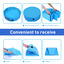 Nobleza Piscina Perros Ba&ntilde;era Plegable para Mascotas Piscina Resistente y Estable PVC Antideslizante Adecuado para Interior Exterior al Aire Azul 80 * 20cm, , large indicador imagen numero 2