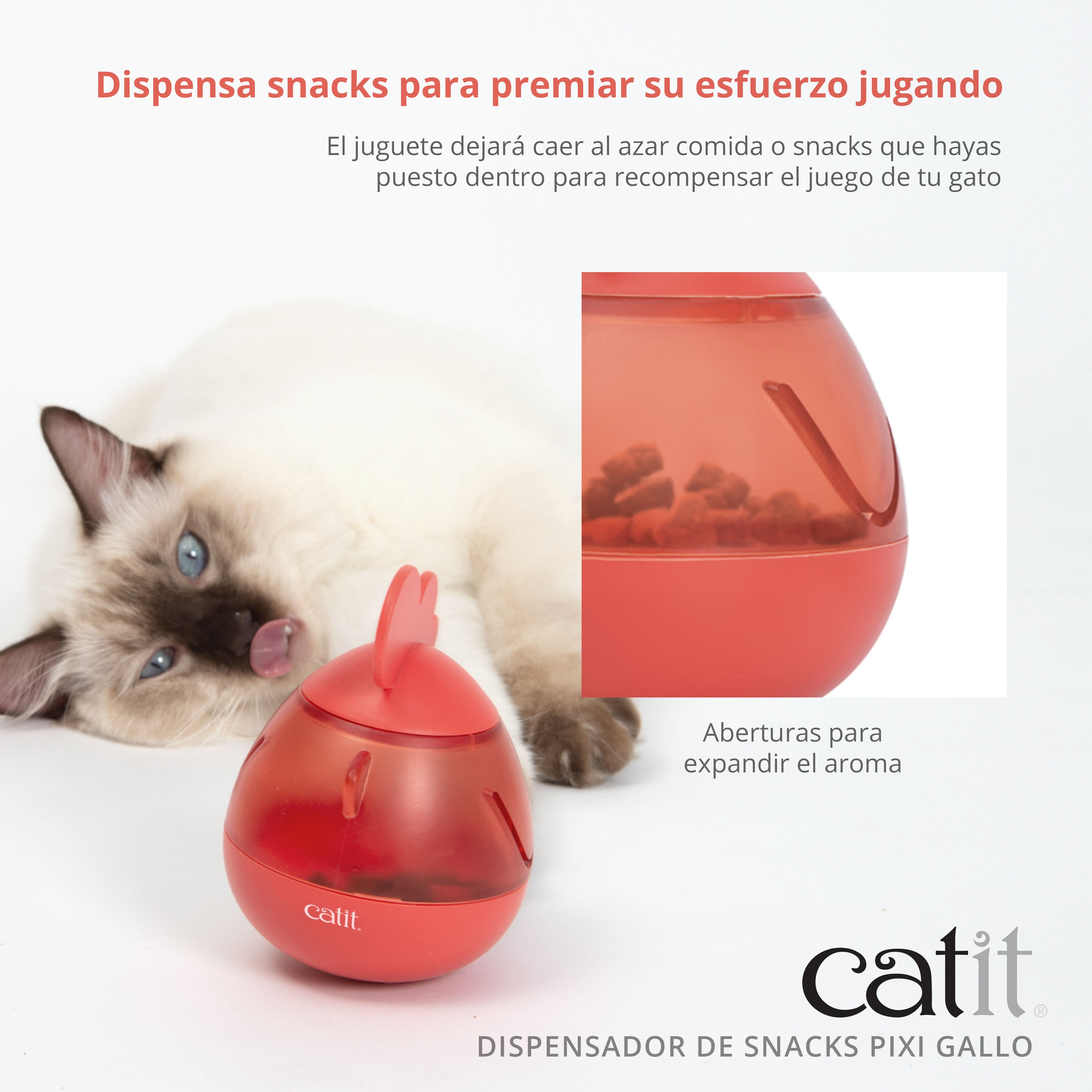 Catit Pixi Dispensador de Snacks gallo para Gatos thumbnail