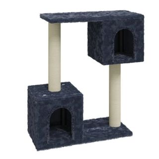Vidaxl rascador doble gris para gatos