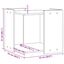 vidaXL Mueble cama para gatos madera marrón roble, , large indicador imagen numero 5