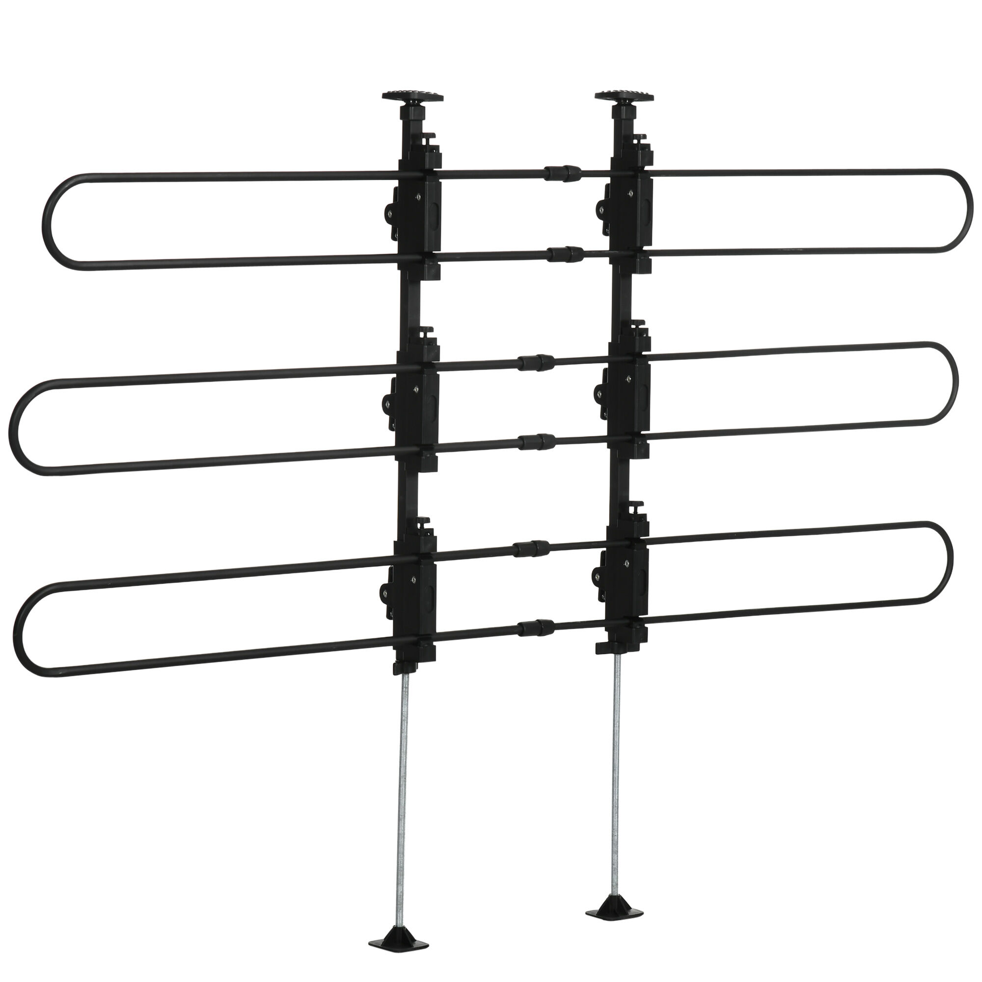 PawHut Barrera Protectora de Coche para Perros Ajustable 89-150x9x76-124 cm Rejilla Separadora para Maletero Coche Universal Reja de Seguridad de Acero Negro., , large Imagen numero 1