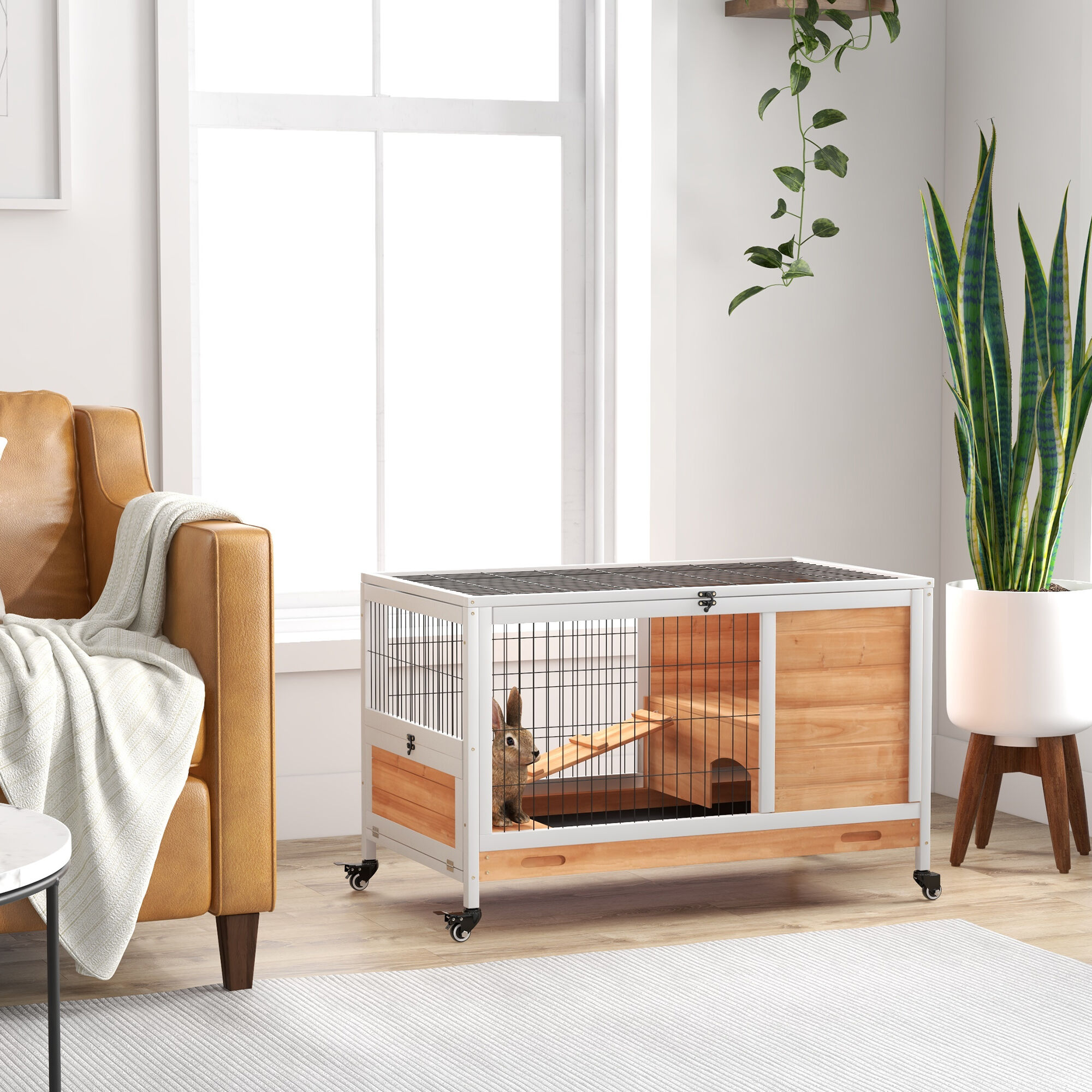 PawHut Jaula Natural para Roedores thumbnail