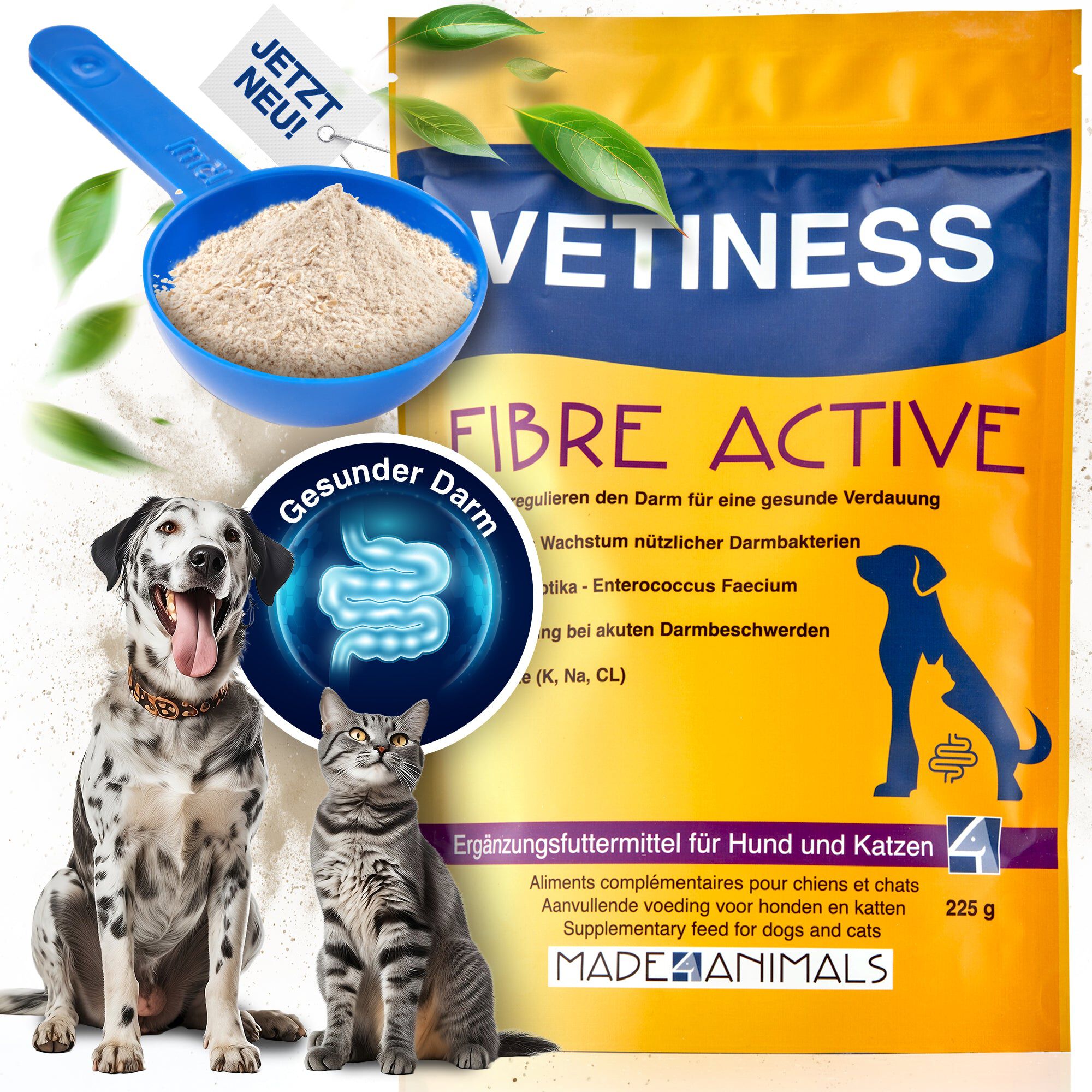 Vetiness Fibre Active Probi&oacute;ticos 225 g, , large Imagen numero 1