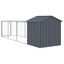 vidaXL Jaula gallinas con corral acero galvanizado gris 117x813x123 cm, , large indicador imagen numero 24