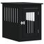 vidaXL Jaula para perros madera de ingeniería negro 55x75x65 cm, , large indicador imagen numero 9