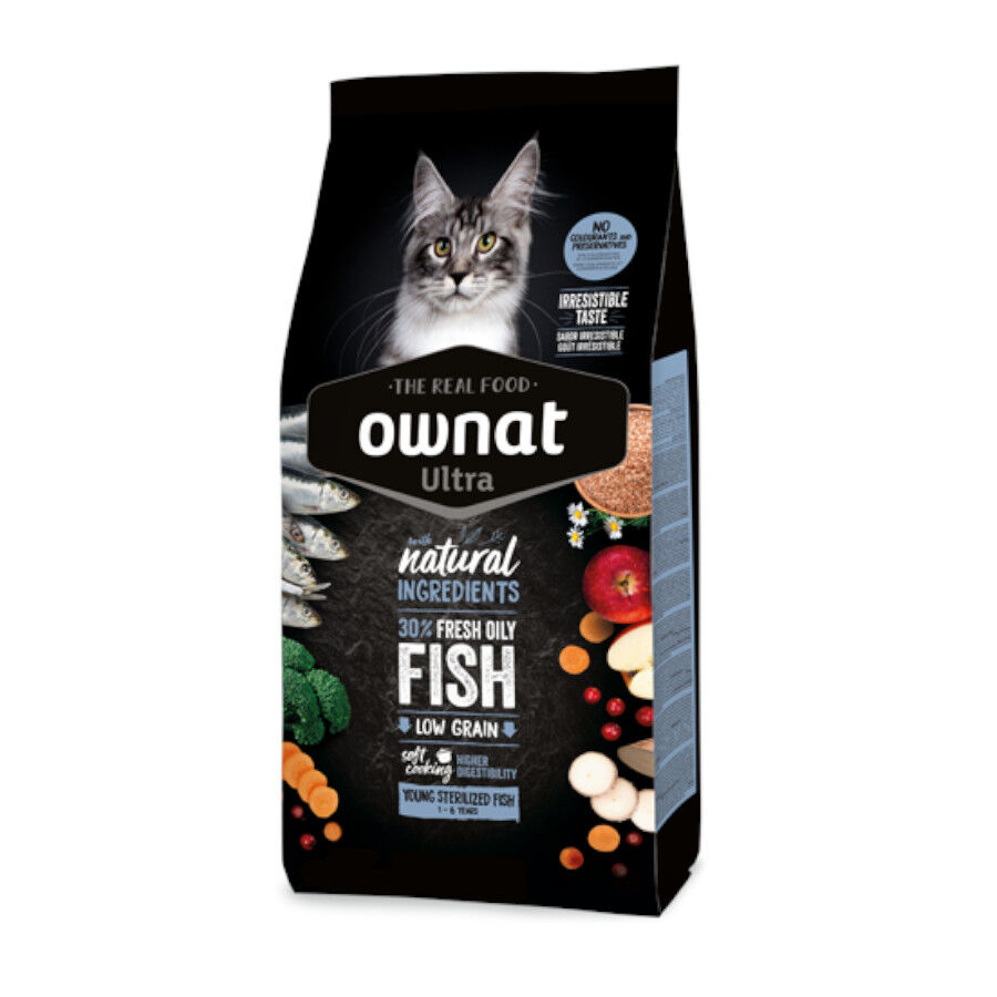 Ownat Ultra Young Esterilizado Pienso Pescado para gatos