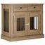 vidaXL Mueble para jaula de perro con cerradura Madera de ingenier&iacute;a, , large indicador imagen numero 1