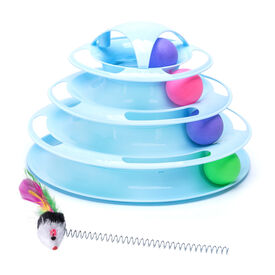 Nobleza Juguete Interactivo Con Diseño De Torre y Niveles para gatos