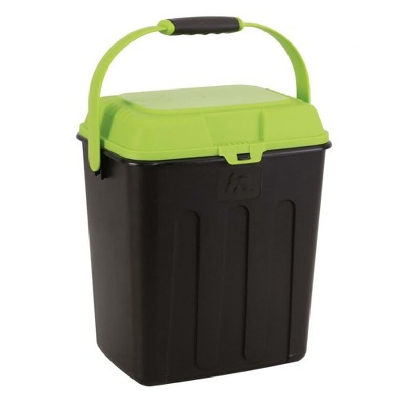Bidón de pienso Dry Box para mascotas color Verde/Negro, , large image number null