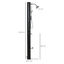 Outsunny Ducha Solar Exterior Negro, , large indicador imagen numero 3