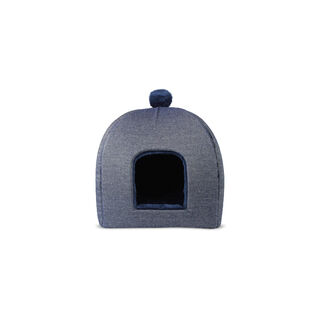 Gauty Cama Denim y pelo azul para Perros y Gatos