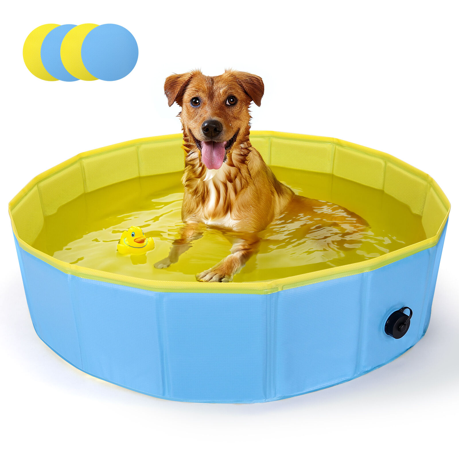 Nobleza Piscina para Perros Grandes y Peque&ntilde;os, Ba&ntilde;era Plegable Rigida Antideslizante para Mascotas,, , large Imagen numero 7