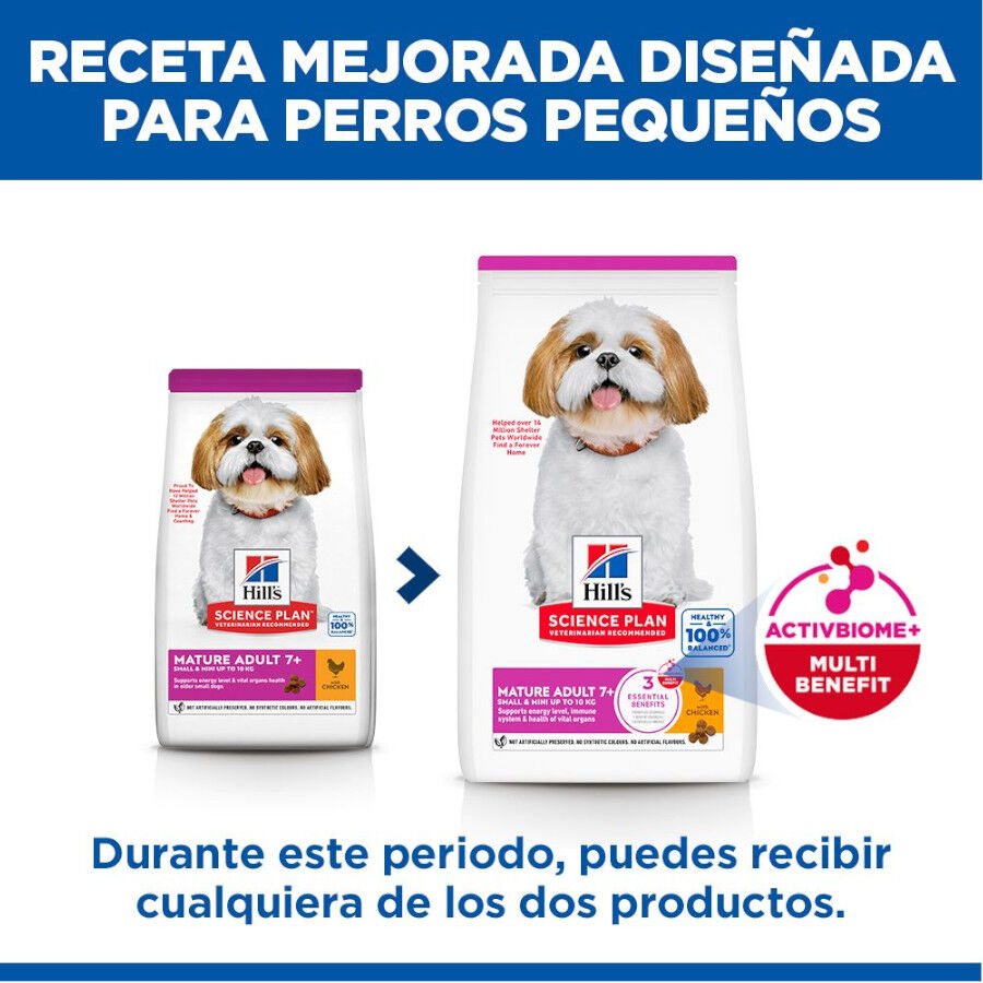 Hill&#039;s Science Plan Mature Adult Small y Mini pollo pienso para perros thumbnail