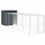 vidaXL Gallinero con corral acero galvanizado gris 165x863x181 cm, , large indicador imagen numero 13