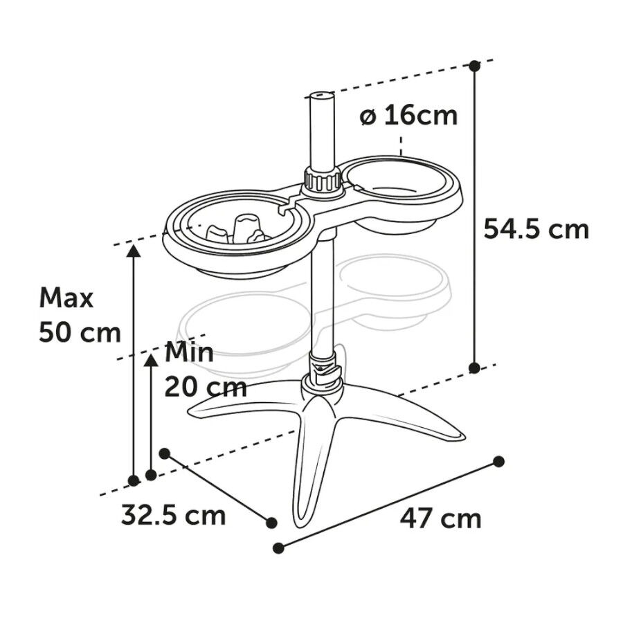Flamingo Suvi Comedero y Bebedero con soporte para perros, , large Imagen numero 6