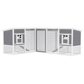 PawHut Gallinero Gris