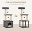 PawHut Árbol Rascador Con Cueva para gatos, , large indicador imagen numero 5