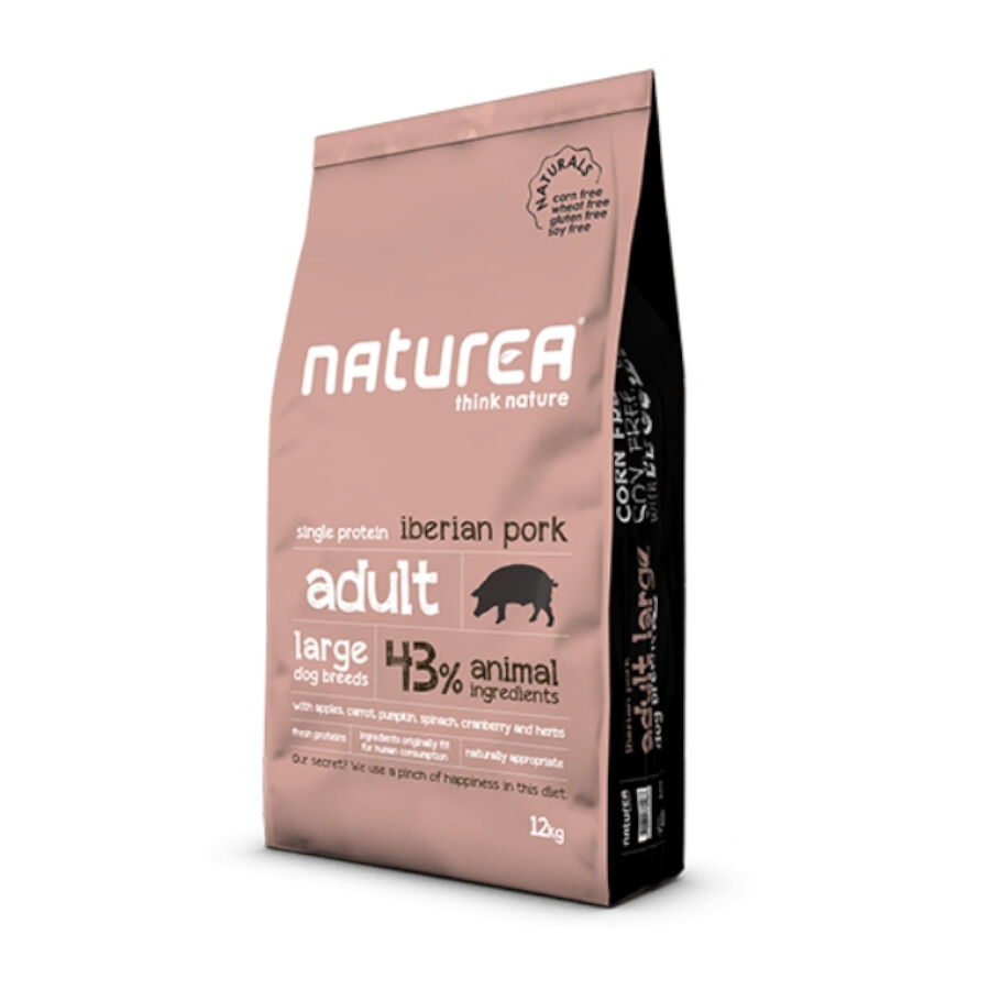 12 kg Naturea Adult Large Cerdo Ib&eacute;rico pienso para perros, , large Imagen numero 1