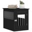 vidaXL Jaula para perros madera de ingeniería negro 55x75x65 cm, , large indicador imagen numero 3