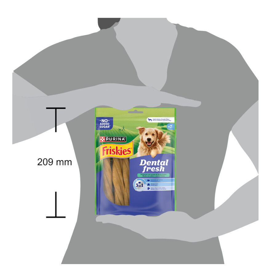 7 barritas Friskies Medium & Large Snacks Dentales para perros, , large Imagen numero 3