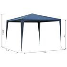 Carpa pabellón impermeable y desmontable Outsunny color Azul, , large image number null