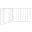 vidaXL Puerta para perros plegable 2 paneles madera álamo blanca 160cm, , large indicador imagen numero 6