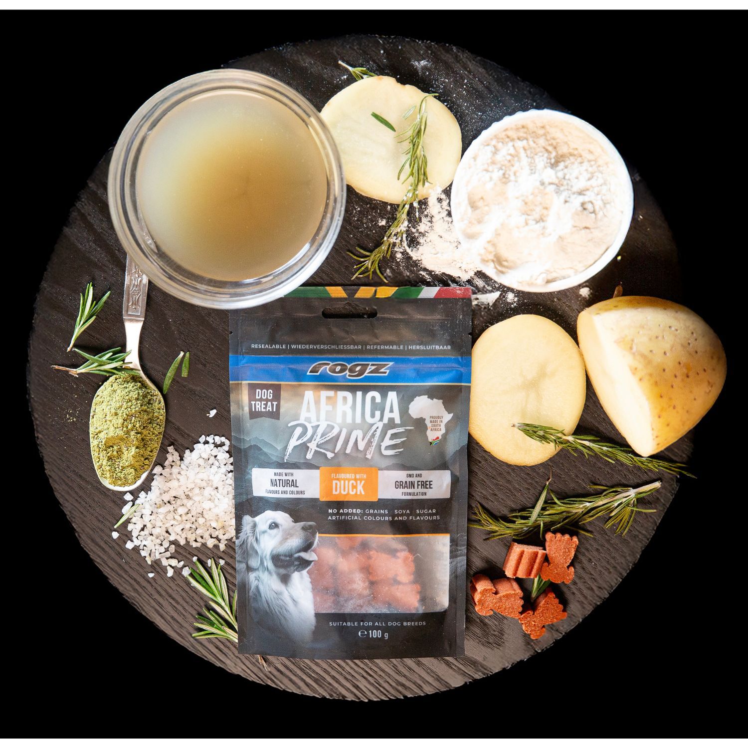 Rogz Snack para Perros Sabor Pato 6x100g Premio Semih&uacute;medo, , large Imagen numero 2