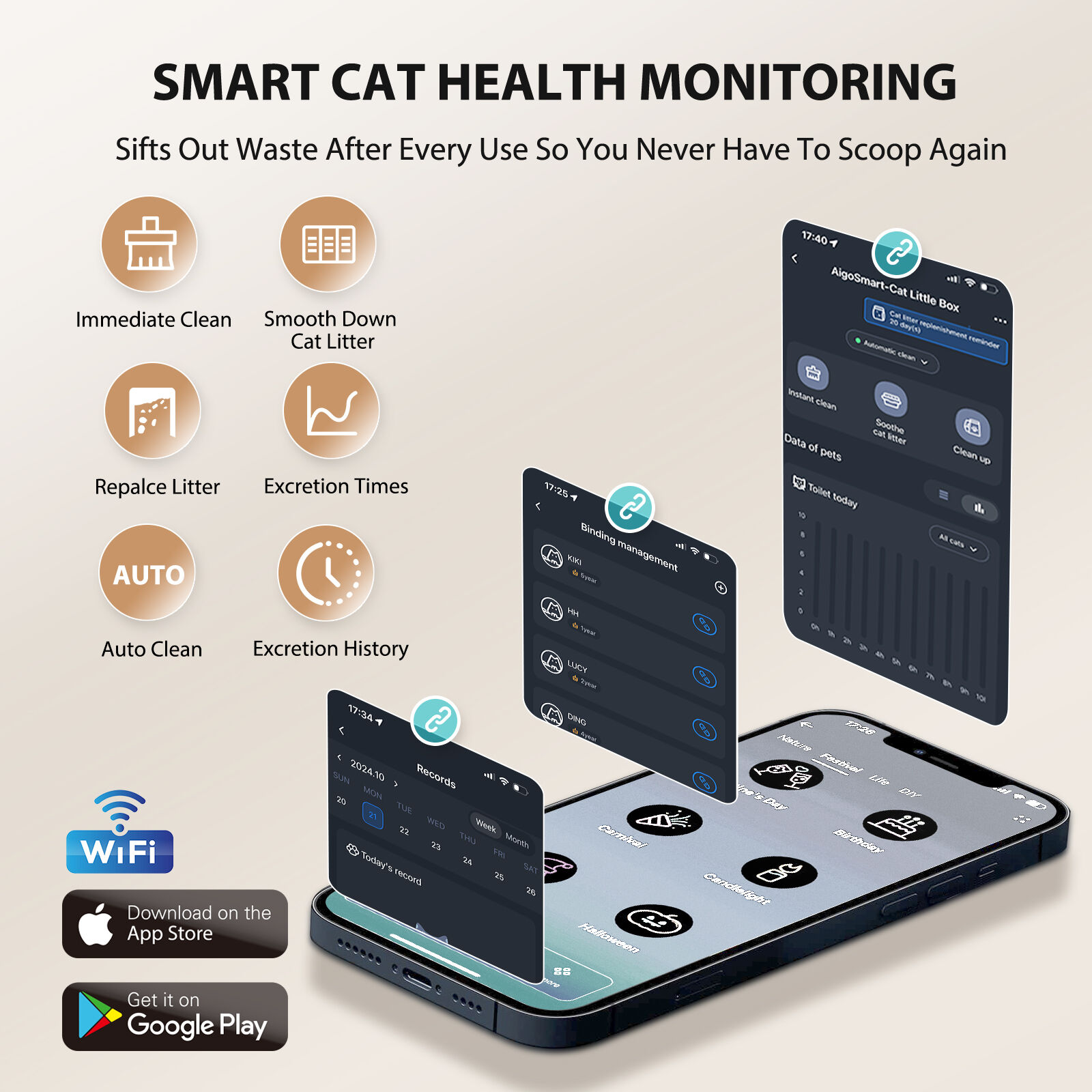 Nobleza Arenero Autolimpiable Inteligente para Gatos con App thumbnail