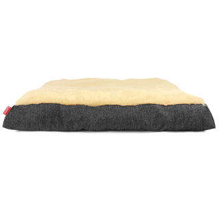 Gauty Cama Denim y pelo - Negro y beige para Perros y Gatos  