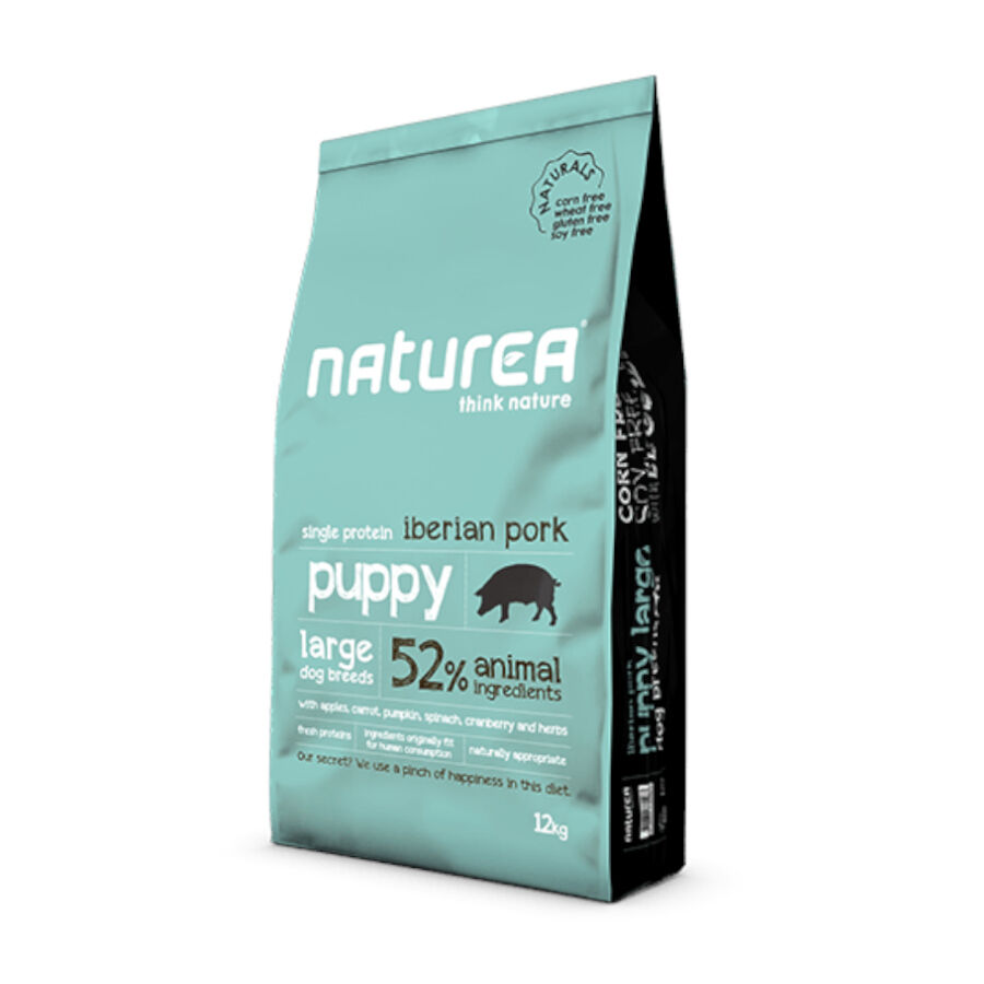 12 kg Naturea Think Nature Puppy Razas Grandes Cerdo pienso, , large Imagen numero 1