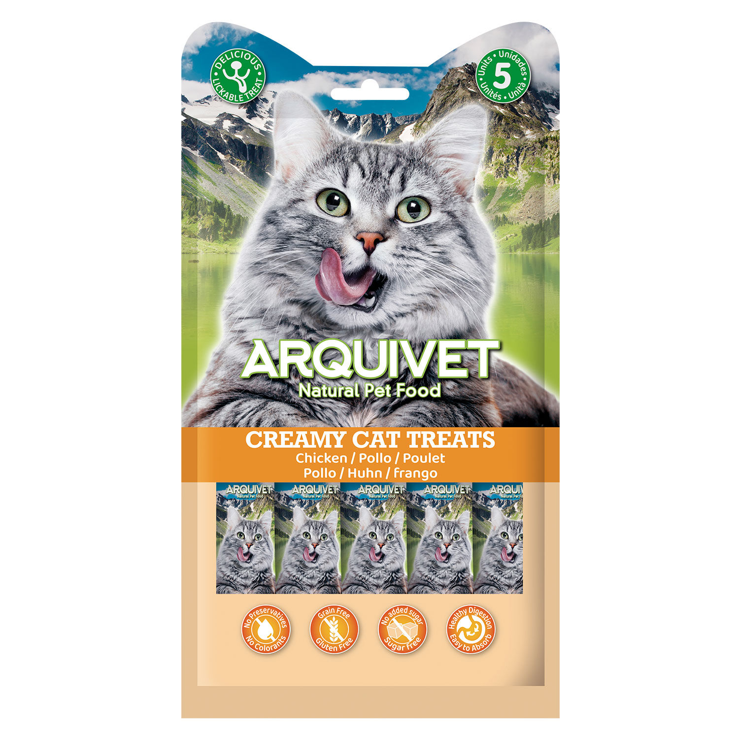 Arquivet Creamy Treats Pollo Snack Cremoso para gatos thumbnail