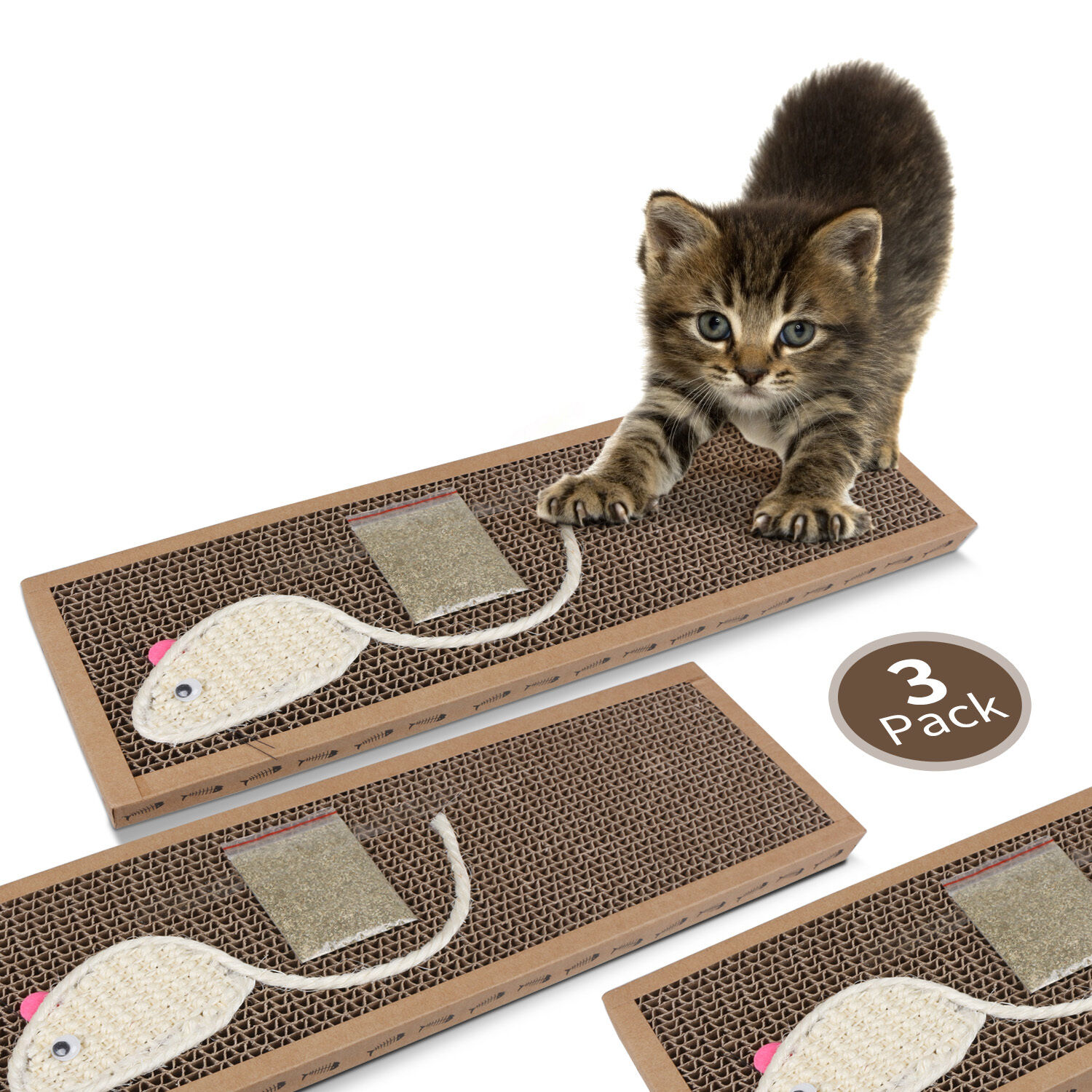 Rascador de cartón scratch outlet & play para gatos